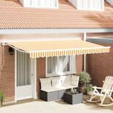 vidaXL tenda zamenjava blaga za okvir 4x2 m Rumena in bela Cene
