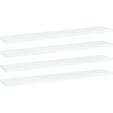 vidaXL Police za knjige 4 kom bijele 60x10x1,5 cm konstruirano drvo Cijene