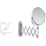 Wenko 3656241100 - Kozmetičko ogledalo TELESCOPE DELUXE 23x38 cm sjajni hrom | Eponuda.com