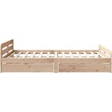 vidaXL Okvir kreveta bez madraca 140 x 200 cm od masivne borovine | shoptok.hr