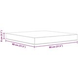  Zunanja blazina za kavč Črna 80 x 80 x 8 cm Poliester, (5000202264) | Shoptok.si
