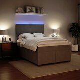  Krevet s oprugama i madracem svjetlosivi 140x190 cm baršunasti | shoptok.hr