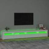 TV ormarić s LED svjetlima bijeli 270x35x40 cm | shoptok.hr