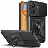 Onasi Silikonski ovitek Armor Ring z zaščito kamere za Xiaomi Redmi 15C - črn | Shoptok.si