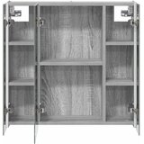  Kupaonski ormar s ogledalom Siva Sonoma 63,5 x 15,5 x 60,5 cm | shoptok.hr