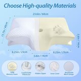 HOMCA 60x40cm 2-v-1 ergonomski ortopedski vzglavnik iz spominske pene | Shoptok.si