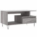 Maison Chic Klubska mizica - kavna mizica - Nizka mizica siva sonoma 90x49x45 cm inženirski les, (21752858) | Shoptok.si