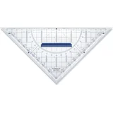 Ravnilo trikotnik geo z držalom 22cm pvc staedtler STAEDTLER