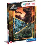 Clementoni Jurassic World dinosauri Supercolor puzzle od 104 dijela - | shoptok.hr