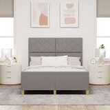 vidaXL Postelja Taupe 140x190 cm Tkanina, (22052985) | Shoptok.si