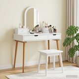  Set toaletnog stolića FAUSKE 4 kom. Bijela 100 x 50 x 143 cm | shoptok.hr