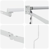  Sklopiva konstrukcija tende Bijeli 500 × 300 cm Aluminij | shoptok.hr