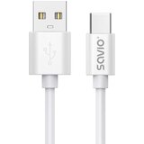 Savio USB cable 2 m USB 2.0, USB A - USB C White CL-168 | shoptok.hr