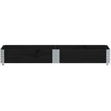  Vrtna sadilica crna 150x50 cm od masivne borovine | shoptok.hr