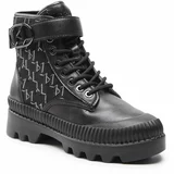 Karl Lagerfeld Pohodni čevlji KL42552 Black Vg Lthr/Txt Mono