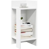 Furnova Stranske mize s polico 2 kosa bela 25,5x27x60 cm, (21913424) Cene