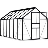  Staklenik s okvirom antracit 7,03 m² aluminijski | shoptok.hr