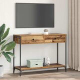  Konzolna stolica s ladicama Staro drvo 100 x 34,5 x 75 cm | shoptok.hr