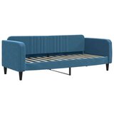  Dnevni krevet na razvlačenje plavi 80 x 200 cm baršunasti | shoptok.hr