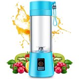 VERK_GROUP akumulatorski prenosni športni mešalnik 400ml usb blender moder, (20543982) u