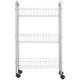Kolica za Povrće Srebrna Metal Plastika 37 x 27 x 62 3 cm (4 kom.) | shoptok.hr