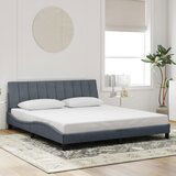 Maison Chic Posteljni okvir - Dvoposteljna postelja - Zakonska postelja brez vzmetnice temno siv 180x200 cm žamet-J4440, (21774963) | Shoptok.si