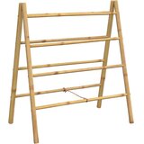 Dvostruke ljestve za ručnike s 4 prečke 90x50x100 cm od bambusa | Eponuda.com
