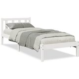 Maison Chic Daljši Posteljni okvir - Enojna postelja - Postelja za odrasle brez vzmetnice bel 90x210 cm borovina, (21695682) | Shoptok.si