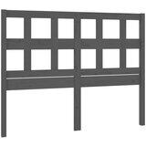 Maison Chic posteljno vzglavje - vzglavna omarica - nočna omarica sivo 155,5x4x100 cm trdna borovina, (21705368) Cene