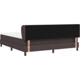Box Postelja s vzmetnico Temno rjava 180x200 cm Tkanina, (22051292) | Shoptok.si