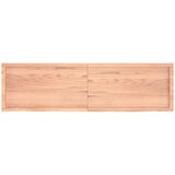  Zidna polica svjetlosmeđa 180x50x(2-6) cm obrađena hrastovina | shoptok.hr