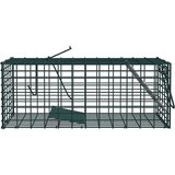 vidaXL Zamka za živali Zelena 31 x 13 x 12cm Jeklo | Shoptok.si