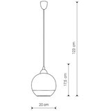  Viseča svetilka — GLASS CHROME | Shoptok.si