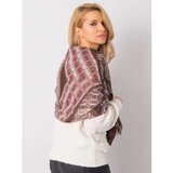 Fashion Hunters Brown and peach patterned shawl | Shoptok.si