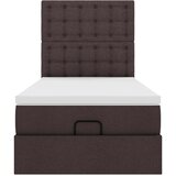  Otomanski okvir kreveta s madraca tamnosmeđi 80x200cm tkanine | shoptok.hr