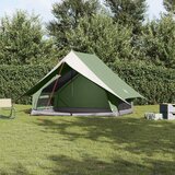  Obiteljski šator s krovom Zelena i bijela 256 x 256 x 185 cm | shoptok.hr