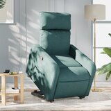 Maison Chic Naslanjač - Relax naslanjač s funkcijo vstajanja temno zeleno blago, (22040345) | Shoptok.si