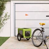 Prikolica Kolesarska prikolica za hišne ljubljenčke zelena in črna, (21158156) | Shoptok.si