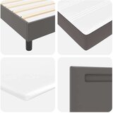  Konstrukcija kreveta s madracem Siva 120 x 200 cm Umjetna koža | shoptok.hr