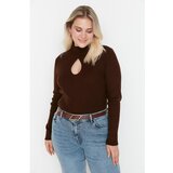 Trendyol Curve Brown Knitwear Sweater Cene