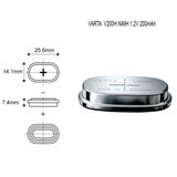 Varta v200h 1.2v 210mah nimh punjiva dugmasta baterija ( 5212 ) Cene