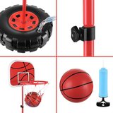 ISO TRADE dječji košarkaški koš s postoljem, podesiv 109–170 cm, s loptom i pumpom | shoptok.hr