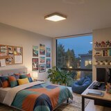 Brilagi LED prigušiva svetiljka PILANA SQUARE LED/48W/230V hrast/bež 42x42 cm + sa daljinskim upravljačem | Eponuda.com