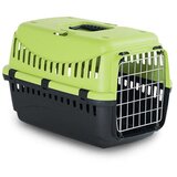 MP BERGAMO gipsy eco transporter za mačke sa metalnim vratima, s, 46x31x32cm, zeleno-crni Cene
