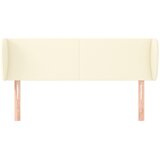  Uzglavlje s ušima krem 147x23x78/88 cm od umjetne kože | shoptok.hr