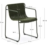 Kave Home Zelena metalna vrtna stolica Maurina – | shoptok.hr