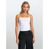 Sinsay Pamučni crop top s natpisom | shoptok.hr