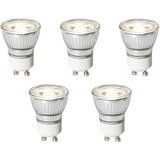 LUEDD Komplet 5 GU10 zatemnitvenih LED žarnic 3,5 cm 4W 275 lm 4000K u