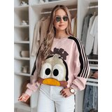 DStreet Bluza damska oversize z naszywkami CUTE MAKEX różowa | shoptok.hr
