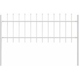  Vrtna Ograda 6 pcs Bijelo 10,2 x 0,6 m Čelik s prahom | shoptok.hr